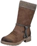 Winterstiefel RIEKER, Damen, Gr. 36, braun (braun, beige), Nubuklederimitat,...