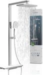 Duschsystem SCH&Uuml;TTE "HAWAII &Uuml;berkopfbrause-Set", chrom, H:115cm T:45cm, Aluminium,