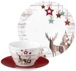 Geschirr-Set SELTMANN WEIDEN "Milchkaffeeservice Life Christmas 18er Set