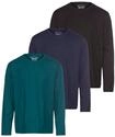 Langarmshirt MAN'S WORLD "neue Farbe ", Herren, Gr. 52/54 (L), gr&uuml;n (dkgr&uuml;n, navy,