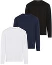 Langarmshirt MAN'S WORLD "neue Farbe ", Herren, Gr. 40/42 (XS), blau (wss,...