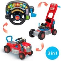 Lernspielzeug VTECH "Babys 3-in-1 Traktor & Rasenm&auml;her", bunt, Lernspielzeug,