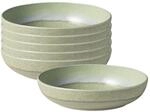 Pastateller "Pastaschalen Perlemor Alga &oslash; 22,2 cm 6er Set gr&uuml;n", gr&uuml;n, L:22,2cm,