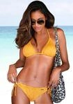 Triangel-Bikini BUFFALO "Romance", Damen, Gr. 40, Cup C/D, gelb, Polyamid,
