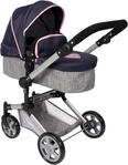 Kombi-Puppenwagen CHIC2000 "Linus", blau (melange grau, navy), Puppenwagen,