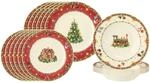 Geschirr-Set SELTMANN WEIDEN "Teller-Set Marieluise Weihnachtsnostalgie 18er Set