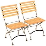 Gartenstuhl MERXX, braun, B:47cm H:86cm T:59cm, Holz teilmassiv, St&uuml;hle,