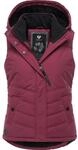 Steppweste RAGWEAR "Steppweste Hesty", Damen, Gr. XS, rot (wine25), Obermaterial: