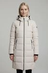Wintermantel KILLTEC "KOW 56 WMN QLTD CT", Damen, Gr. 42, wei&szlig;er sand,...
