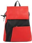 Cityrucksack CLUTY, Damen, Gr. B/H/T: 27cm x 30cm x 4cm, onesize, rot, Leder,