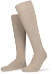 Kniestr&uuml;mpfe HUDSON "RELAX COTTON", Herren, Gr. 45-46, beigemeliert,