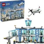 Konstruktionsspielsteine LEGO "Flughafen mit Flugzeug (60502), LEGO City", blau