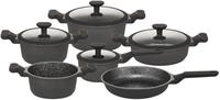 Topf-Set HANSEATIC "Black Edition, mit langlebiger VITAFLON GRANIT