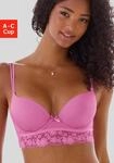 Push-up-BH VIVANCE "Anisa", Damen, Gr. 80, Cup A, pink, Microtouch, Obermaterial: 60%