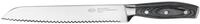 Brotmesser R&Ouml;SLE "WOLFGREY, 22 cm, Griff Pakka", silber (silberfarben),