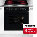 HANSEATIC Elektro-Herd-Set "HB70AB+HC46CB", Energieeffizienz: A, schwarz,...