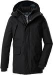 Parka KILLTEC "KOW 234 BYS PRK", Jungen, Gr. 152, schwarz, Obermaterial: 88%