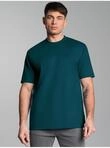 T-Shirt TRIGEMA "TRIGEMA T-Shirt aus 100% Baumwolle", Herren, Gr. M, blau...