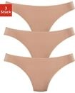 String LASCANA "aus hochwertiger Modal-Qualit&auml;t", Damen, Gr. 32/34, beige,