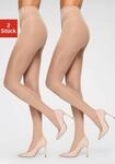 St&uuml;tzstrumpfhose LASCANA, Damen, Gr. S (36/38), beige (puder), Obermaterial:...