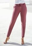 Jogger Pants LASCANA, Damen, Gr. 32, N-Gr, lila (beere), Sweatware, Obermaterial: 70%