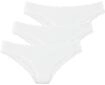 Brasilslip LASCANA, Damen, Gr. 32/34, Single Jersey, wei&szlig;, Single Jersey,