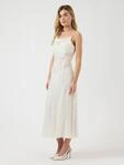 Spaghettikleid Y.A.S "YASTHEA STRAP LONG DRESS S. NOOS", Damen, Gr. 38, N-Gr,...