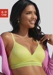 Bralette-BH LASCANA "BH ohne B&uuml;gel, Push-up-BH, Freya", Damen, Gr. 90, Cup B, gr&uuml;n