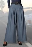 Hosenrock LASCANA "mit weitem Bein und Bundfalten, elastischer Bund", Damen, Gr. 46,