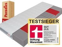 Kaltschaummatratze PARADIES "Neuheit: Paradies Prolife Supreme, Testsieger Stiftung