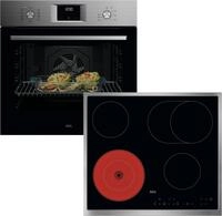 AEG Backofen-Set "HH25BSM", Energieeffizienz: A+, schwarz, Herdsets, Hei&szlig;luft: