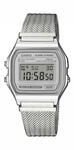 Chronograph CASIO VINTAGE, silberfarben, grau, Armbanduhren, Damen, Chronograph,