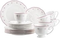 Fr&uuml;hst&uuml;cks-Set M&Auml;SER "Lova", wei&szlig; (wei&szlig;, rot), Fr&uuml;hst&uuml;cks-Sets,