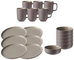 Geschirr-Set RITZENHOFF & BREKER "Fr&uuml;hst&uuml;cksservice Jasper 18er Set", grau (taupe),