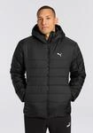 Winterjacke PUMA "ESS HOODED PADDED JACKET", Herren, Gr. S, schwarz (puma schwarz),