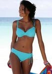 Bikini-Hose BUFFALO "Happy", Damen, Gr. 42, N-Gr, blau (t&uuml;rkis), Microfaser,