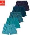 Weiter Boxer H.I.S "Herren Boxer", Herren, Gr. 6L, 5 Stk., bunt (hellblau,