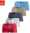 Boxer H.I.S "Boxershorts f&uuml;r Herren", Herren, Gr. 10 (4XL), 5 Stk., bunt (rot, blau,