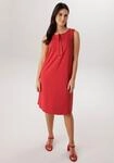 Jerseykleid ANISTON SELECTED, Damen, Gr. 34, N-Gr, ohne &Auml;rmel, Milano Rib, rot,