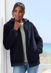 Fleecejacke ELBSAND, Damen, Gr. 38, schwarz, Fleece, Obermaterial: 100% Polyester,