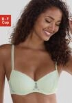 Schalen-BH LASCANA, Damen, Gr. 70, Cup F, gr&uuml;n (hellmint), Spitze, Obermaterial: 72%