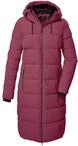 Steppmantel KILLTEC "KOW 56 WMN QLTD CT", Damen, Gr. 36, rot (pflaume),...