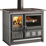 Festbrennstoffherd LA NORDICA "ROSA XXL, Heizen, Kochen & Backen, T&uuml;ren", schwarz,