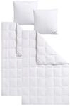 Daunenbettdecke + Kopfkissen HAEUSSLING "Swiss Royal", wei&szlig;, B/L: 155cm x 220cm