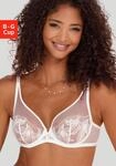 B&uuml;gel-BH LASCANA "Gabriella", Damen, Gr. 85, Cup B, beige (creme), Spitze,
