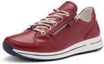 Keilsneaker ARA "OSAKA", Damen, Gr. 3(36), rot (cognac), Glattleder, unifarben,