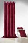 Vorhang WECKBRODT "Valentin" Gr. 1, rot (rubinrot), B:135cm H:245cm, Sabl&eacute;,