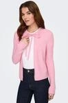 Strickjacke ONLY "ONLJESSIE LS ONE STRING CARDIGA KNT", Damen, Gr. M, rosa...