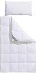 Daunenbettdecke + Kopfkissen BALETTE "Lena, Bettwaren-Set f&uuml;r Sommer & Winter",