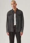 Jeanshemd LEVI'S "RELAXED FIT WESTERN", Herren, Gr. M, N-Gr, schwarz (night...